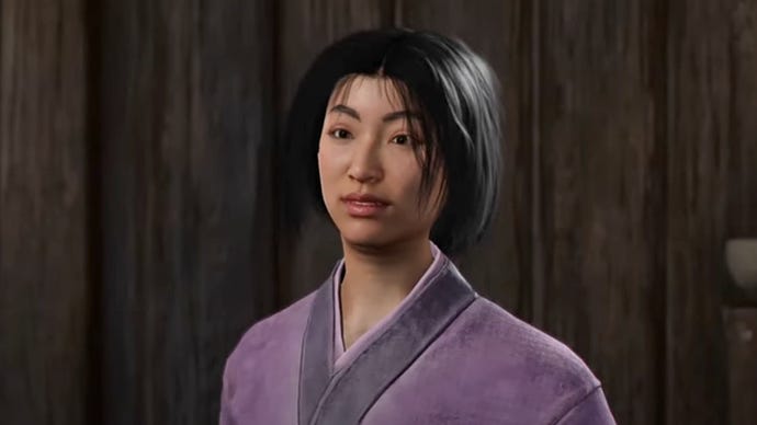 The recruitable ally Oni-Yuri in Assassin's Creed Shadows.